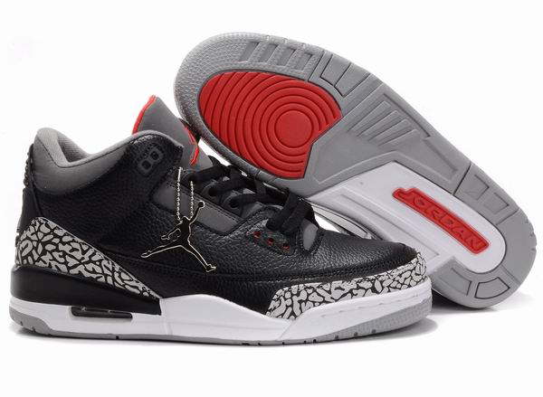 air jordan basketball schuhe, Air Jordan 3 Herren Basketball Schuhe Black Grey Red ( Kaufen Kaufen )